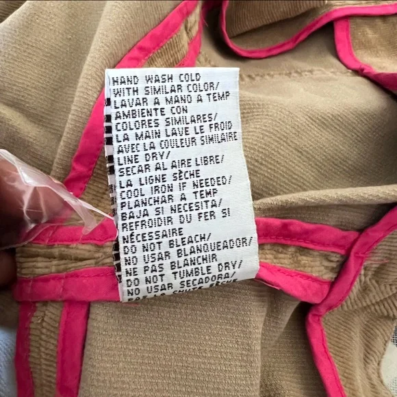 New True meaning corduroy embroidered floral jacket size Large New With Tags A7 - Picture 15 of 16